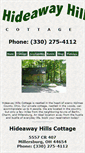 Mobile Screenshot of hideawayhillscottages.com